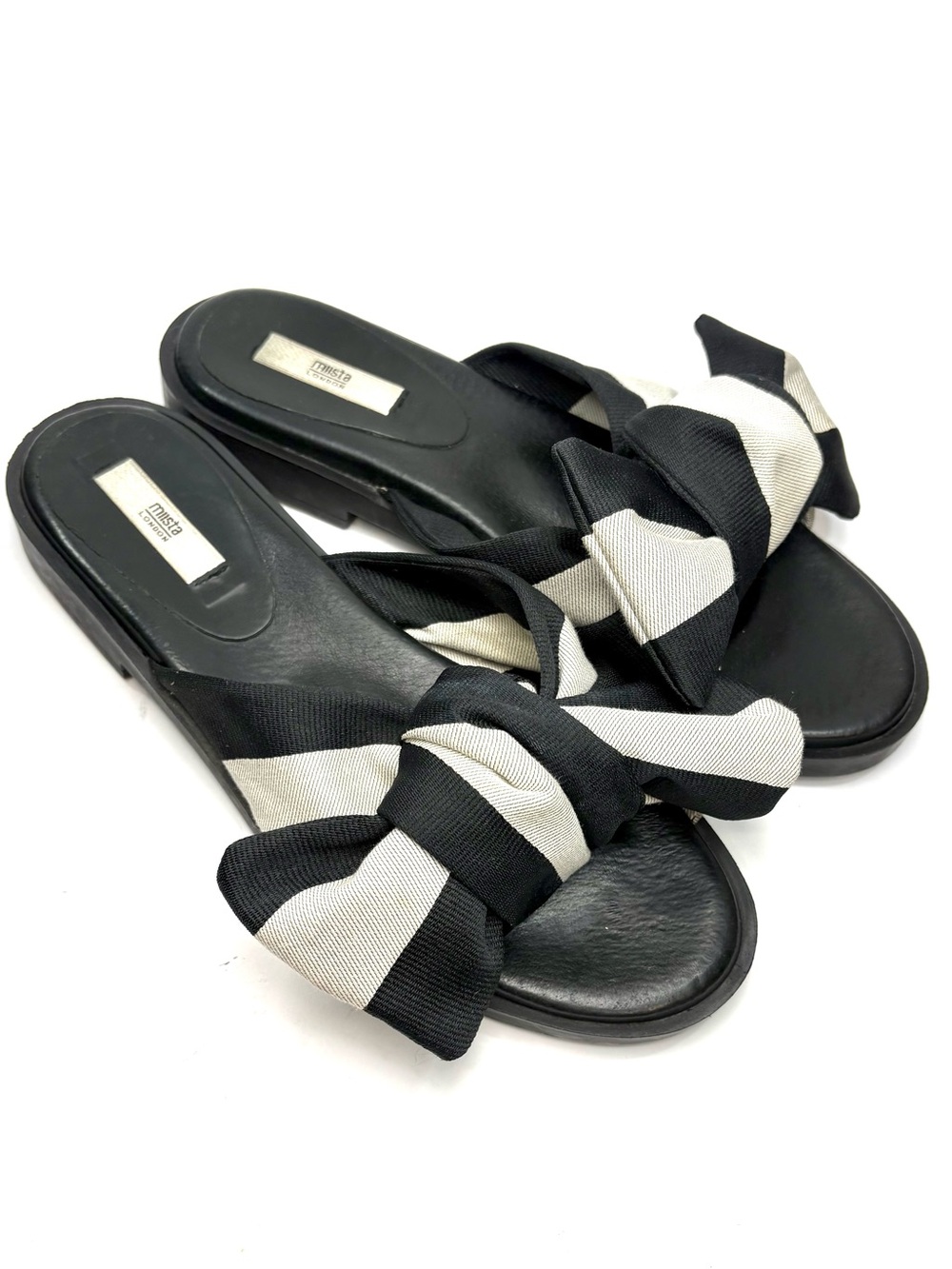 Miista London Striped Slide Sandals | 40